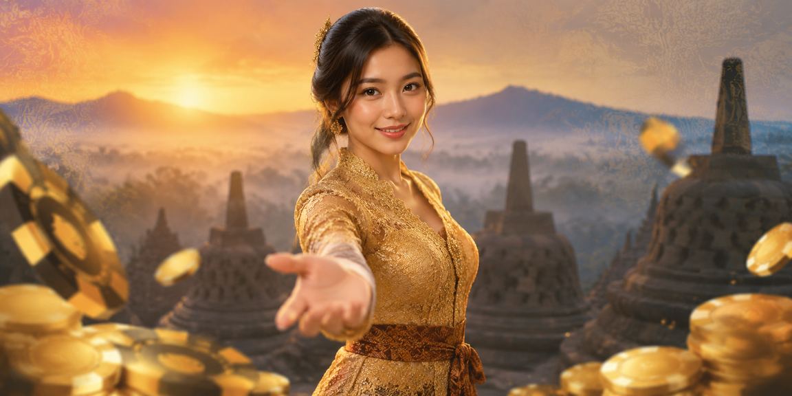 Pengguna wanita Indonesia menikmati taruhan casino online dengan ekspresi percaya diri